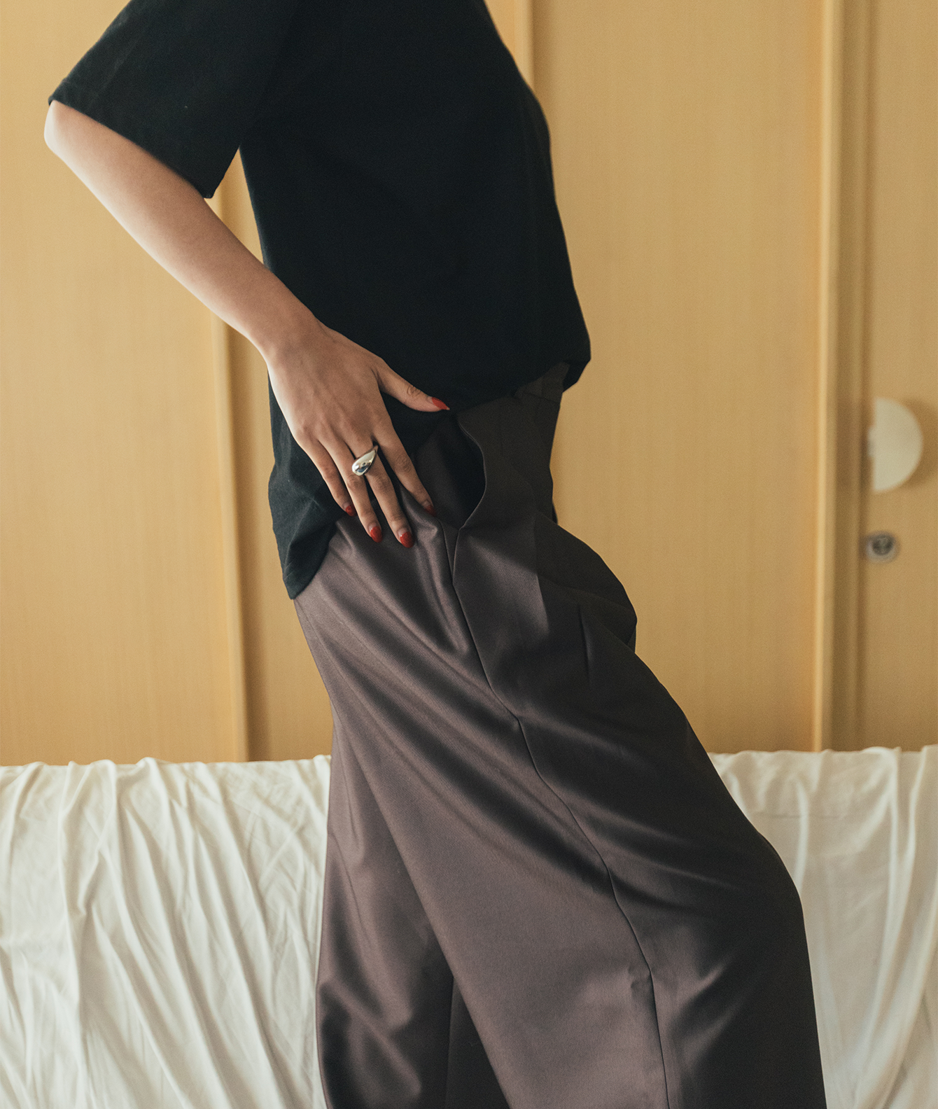 SUNDAY SLOUCHY WIDE PANTS